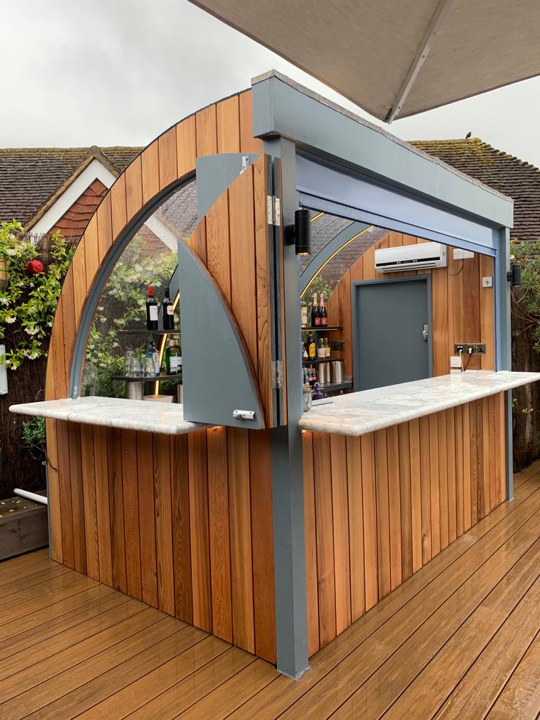 Bar Pod installation for Coppa Club, Cobham